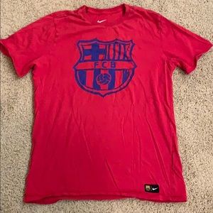 Nike FCBarcelona short sleeve tee shirt
